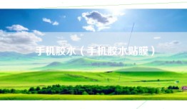手机胶水（手机胶水贴膜）