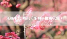 乐视手机2刷机（乐视手机刷机包）